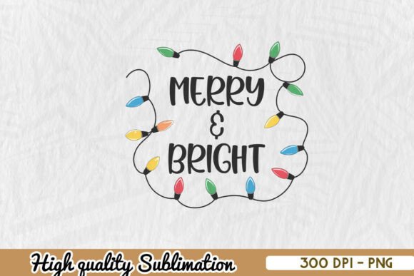 Download Colorful Merry &amp; Bright Holiday PNG - Merry Collection