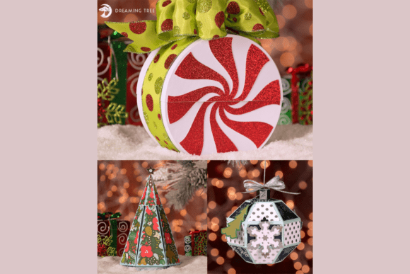 Download Merry and Bright Gift Boxes SVG Bundle - Merry Collection