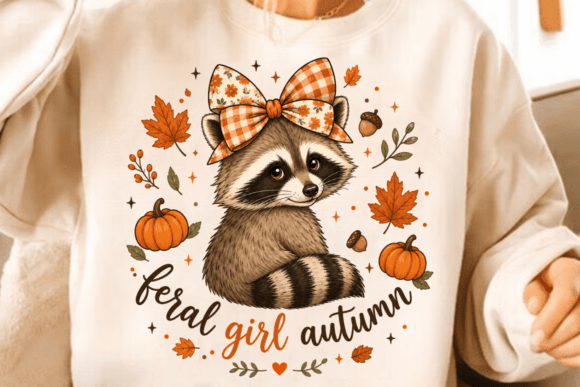 Download Feral Raccoon PNG Girl Autumn PNG - Png girl Collection