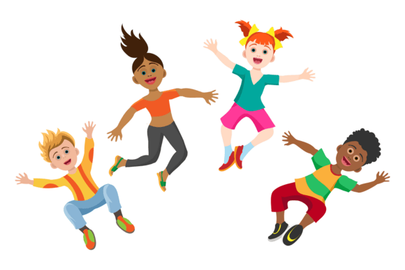 Download Jumping Kids. Happy Cartoon Children. Jo - Cartoon Collection